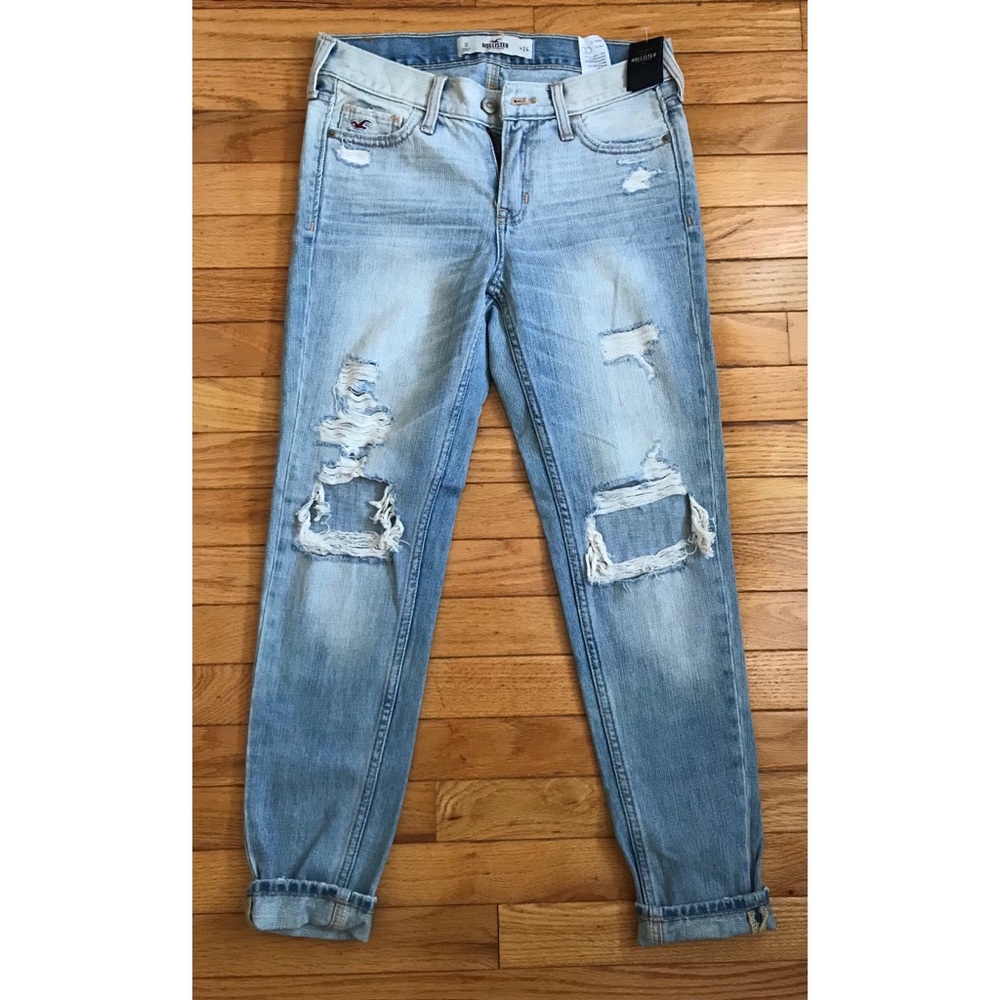 Hollister Ripped Boyfriend Jeans